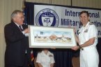 Dr Lentz and Vice Admiral Harms
